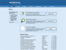 Tablet Screenshot of matheboard.de